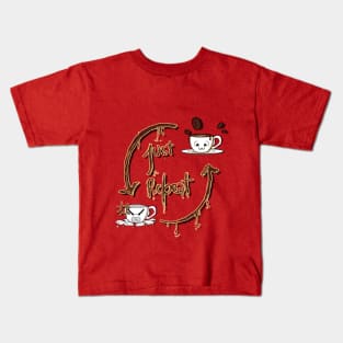 Coffee Routine Kids T-Shirt